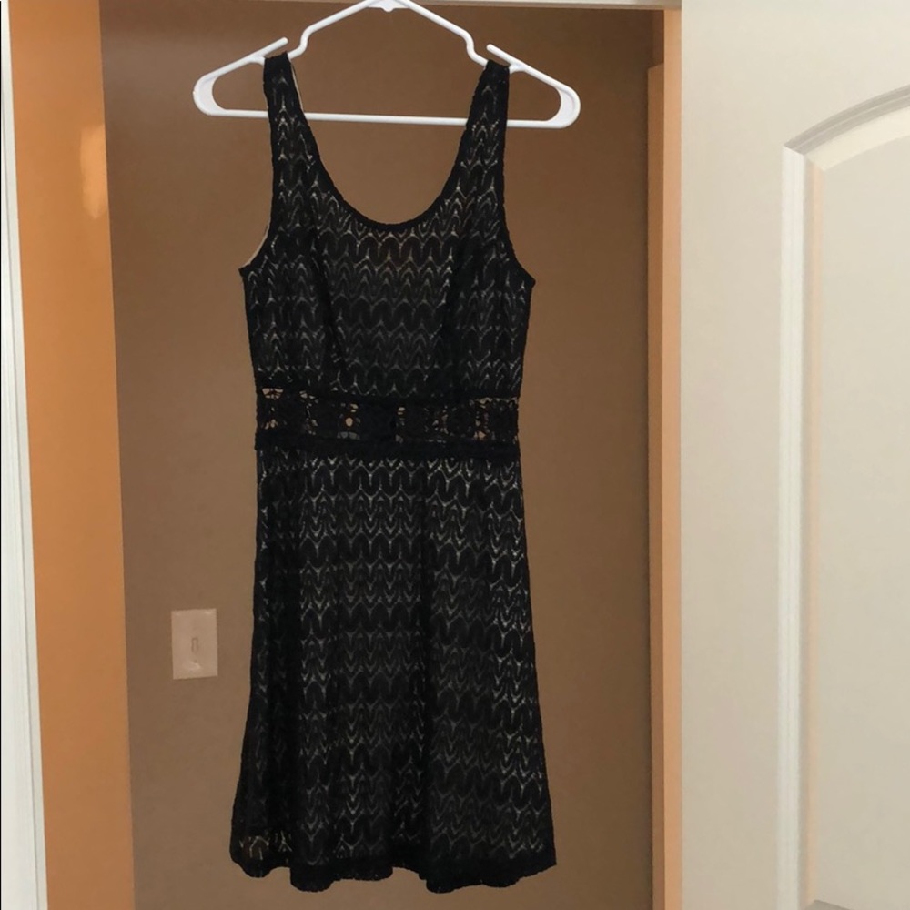 Black and nude dress